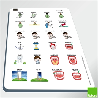 Tandlæge 1 - Piktogram ark